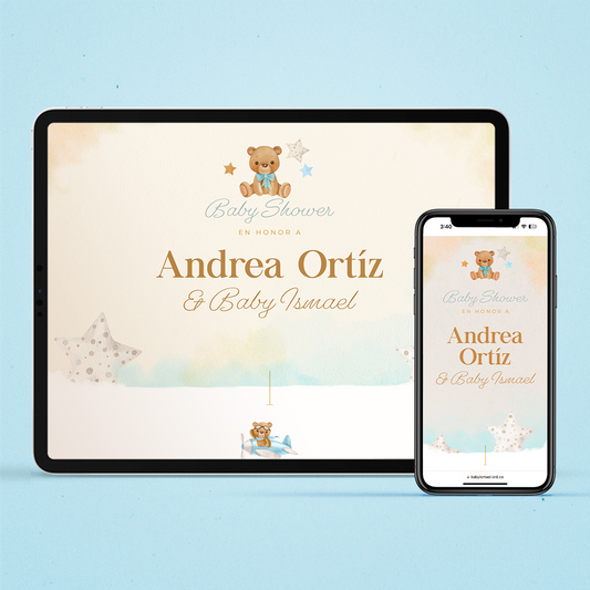 Invitación Web - Baby Bear