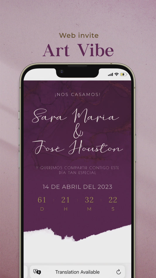 Invitación Web - Art Vibe