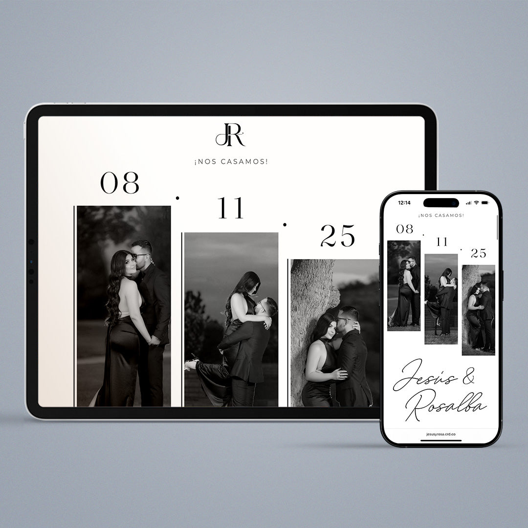 Web Invitation - Ivory Flora