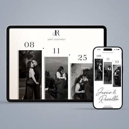 Web Invitation - Ivory Flora