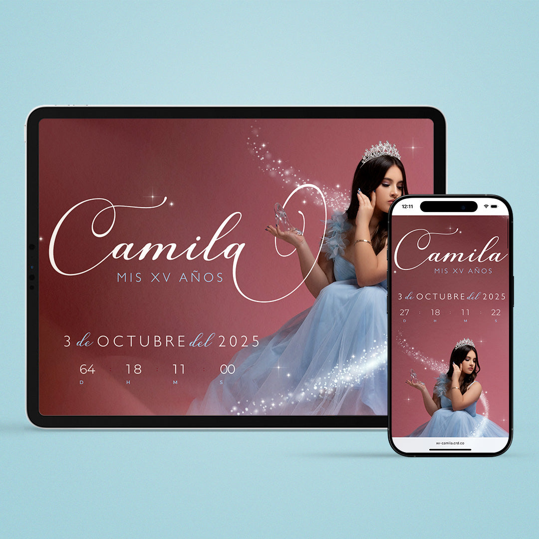 Web Invitation - Ivory Flora