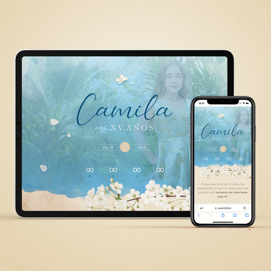 Invitación Web - Blossom