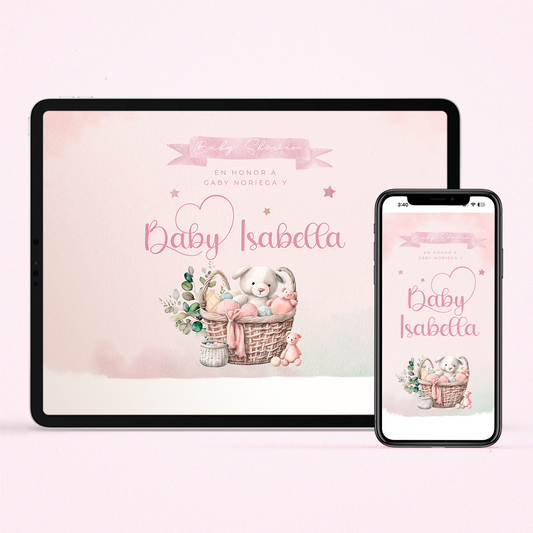 Invitación Web - Little Pink
