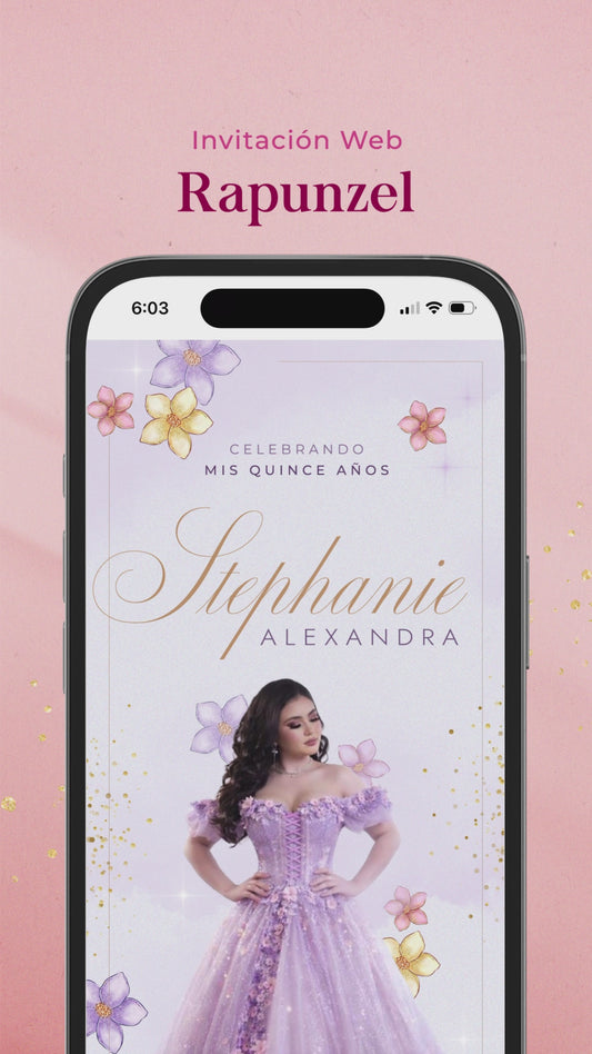 Invitación Web - Rapunzel