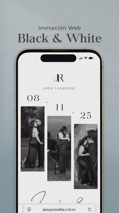 Web Invitation - Ivory Flora