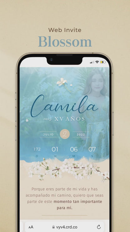 Invitación Web - Blossom
