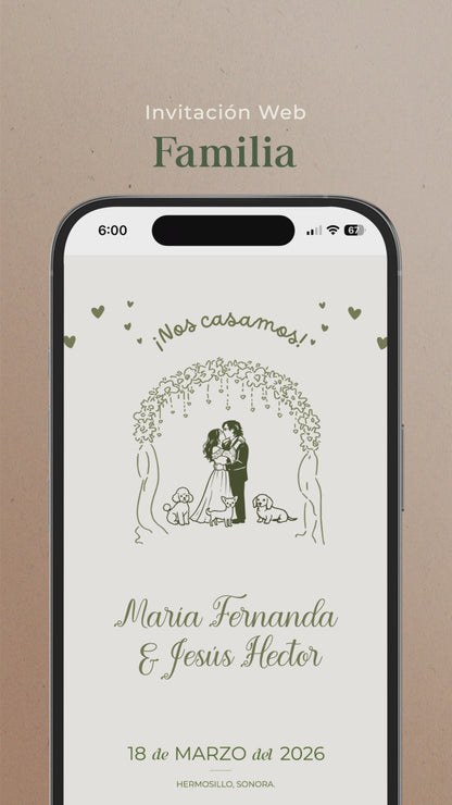 Invitación Web - Familia