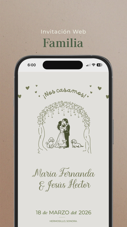 Invitación Web - Familia